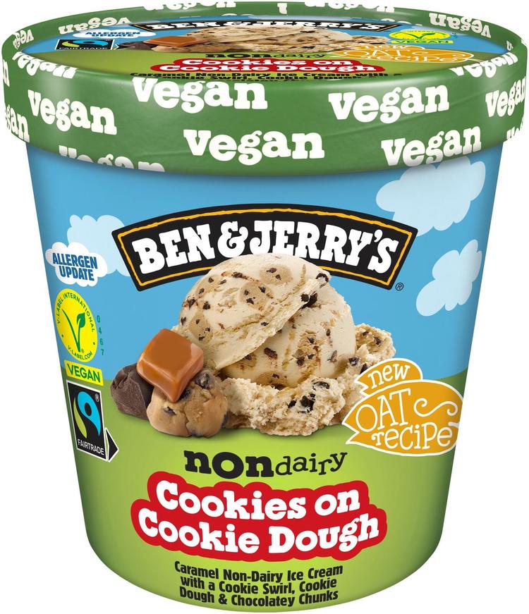 Ben & Jerry's  Cookies on Cookie Dough Jäätelö Vegaaninen​ 465ml/414g