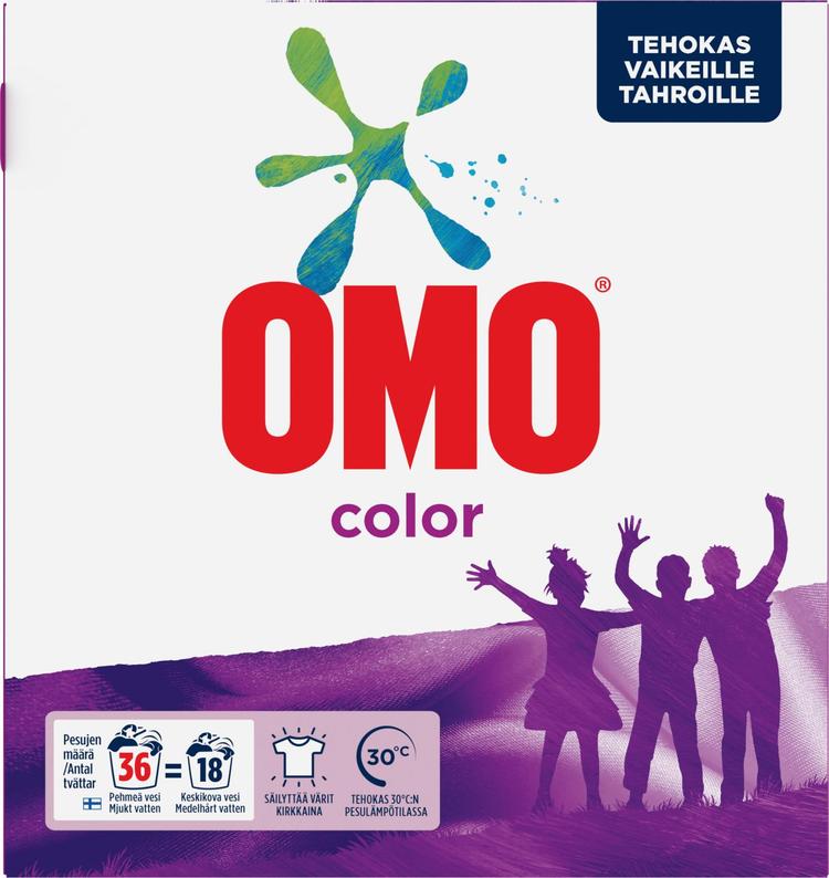 Omo Color Pyykinpesujauhe Värillisille vaatteille 1.26 kg 36 pesua