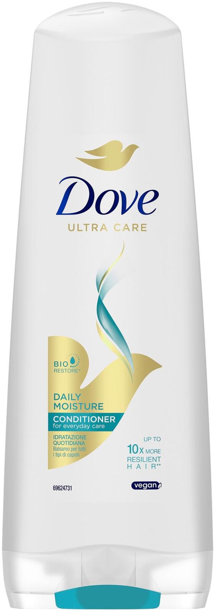 Dove  Daily Moisture Hoitoaine Vahvistaa ja kosteuttaa hiuksia joustavammaksi 350 ml