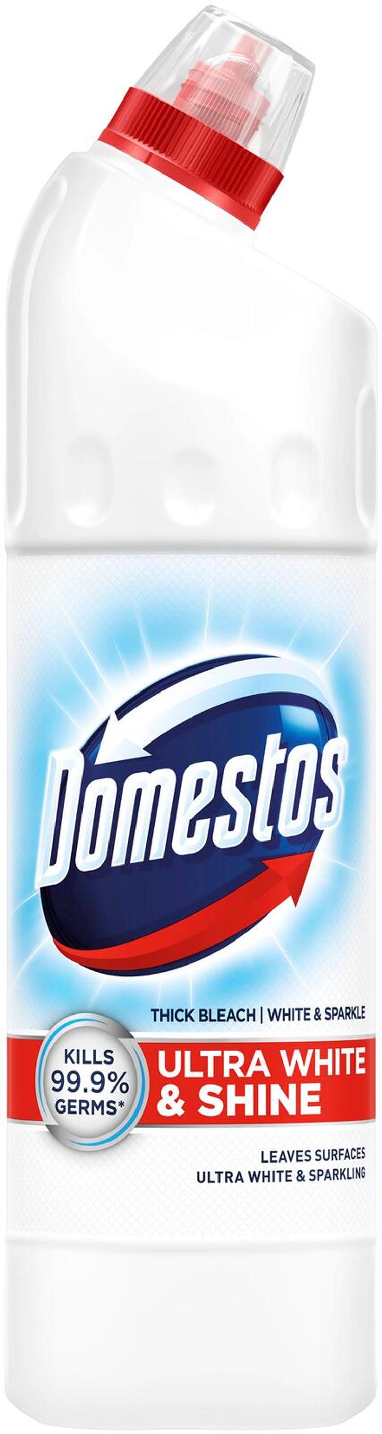 Domestos Ultra White & Shine WC:n puhdistusaine Valkaiseva 750 ml