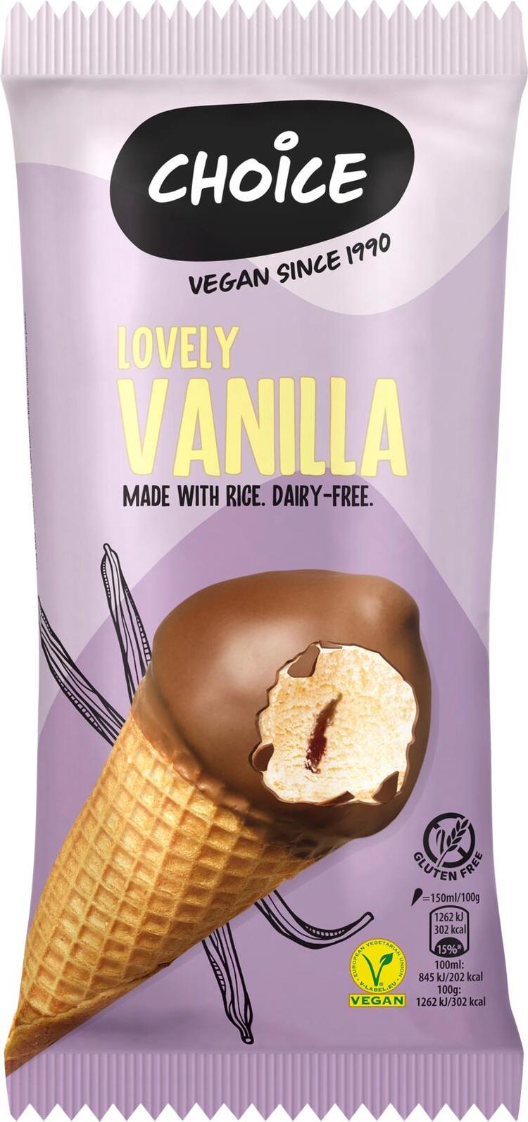 Choice 150ML / 100g jäätelötuutti Vanilja -suklaa