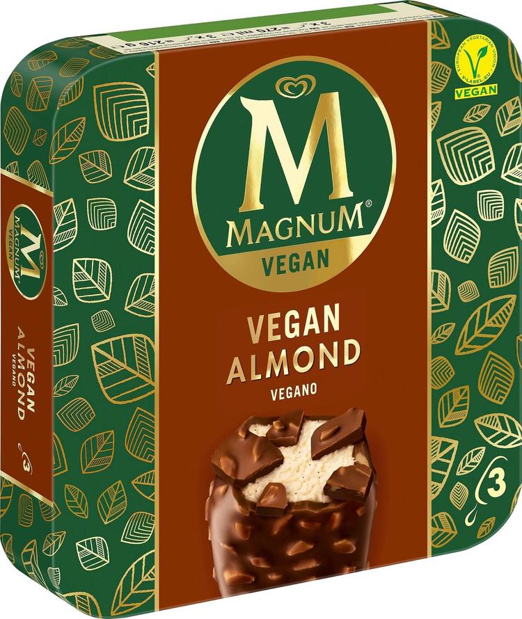 Magnum Vegan Almond Jäätelö Monipakkaus 270ml/216g