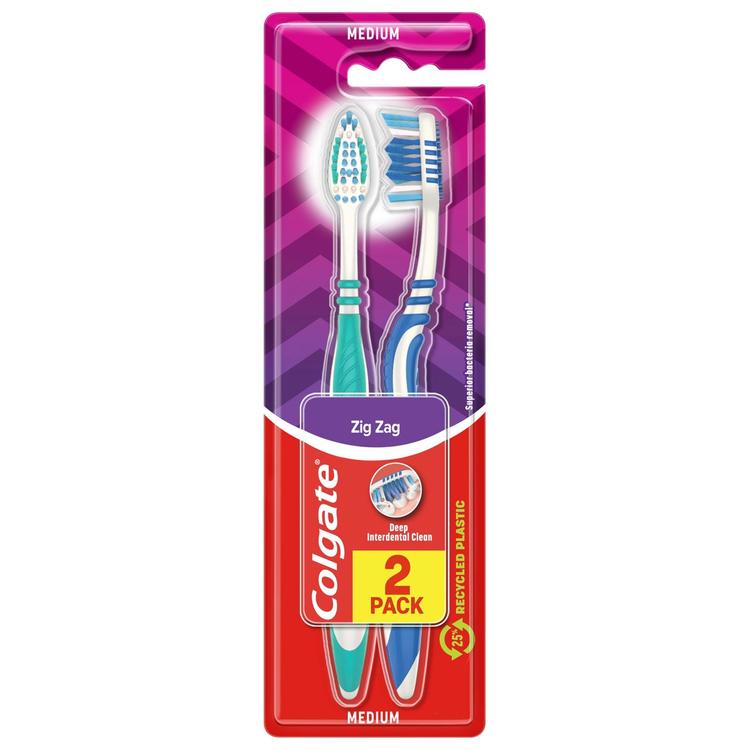 Colgate ZigZag medium hammasharja 2kpl