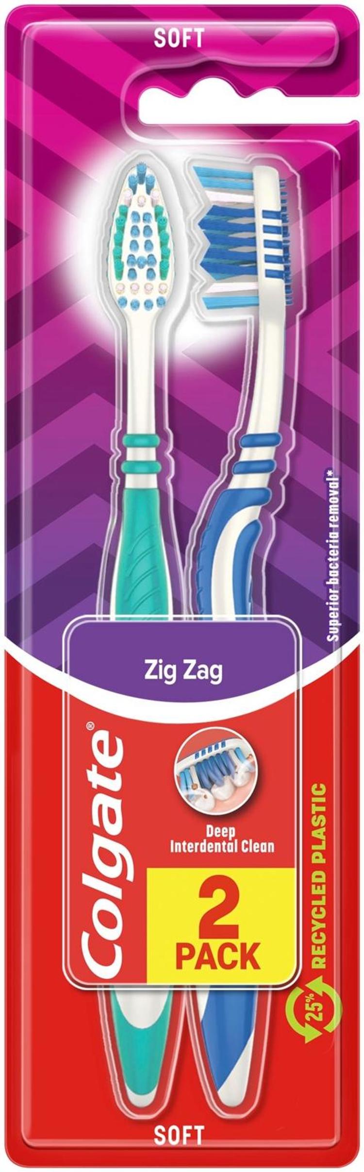 Colgate ZigZag soft hammasharja 2kpl