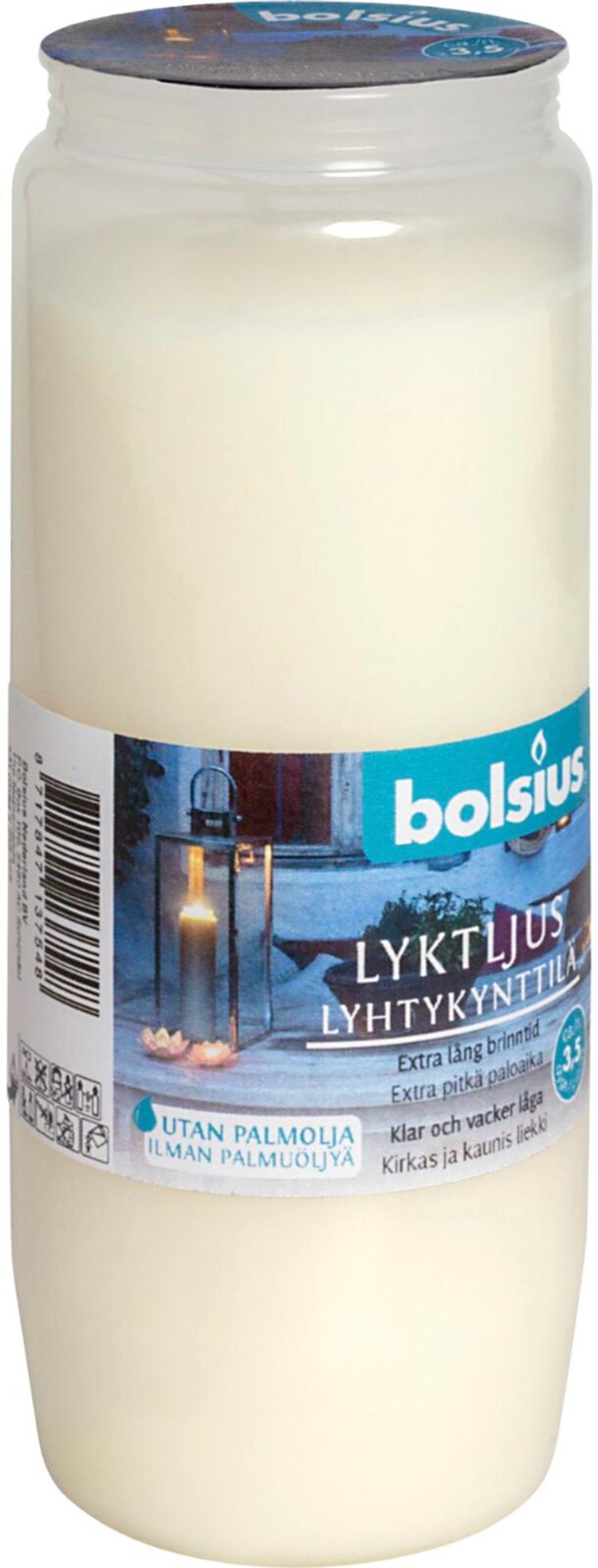 Bolsius Lyhtykynttilä 3,5 Valkoinen