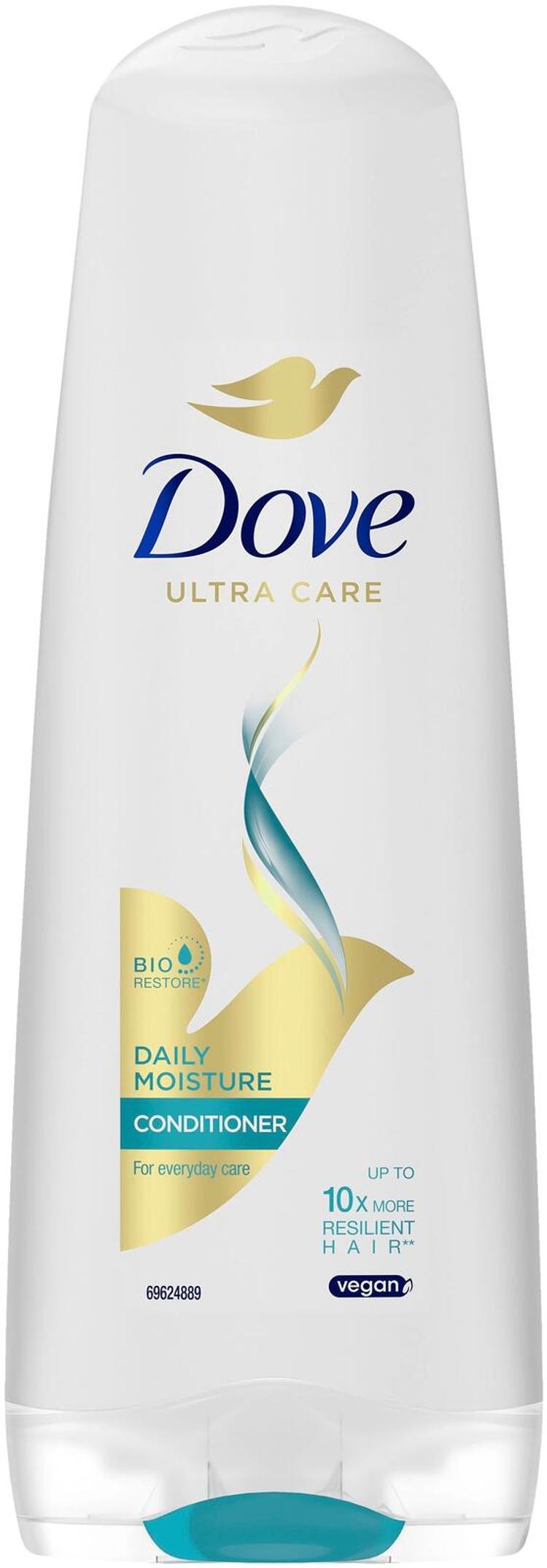 Dove Daily Moisture Hoitoaine Kosteuttava Kuiville ja vaurioituneille hiuksille 200 ml