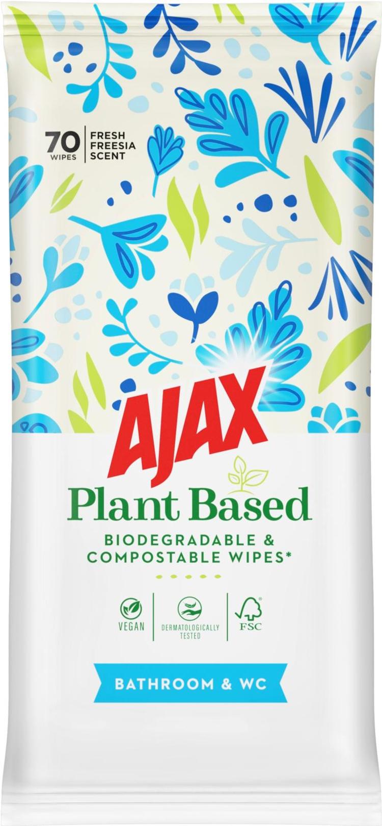 Ajax Bathroom & WC puhdistusliinat 70kpl