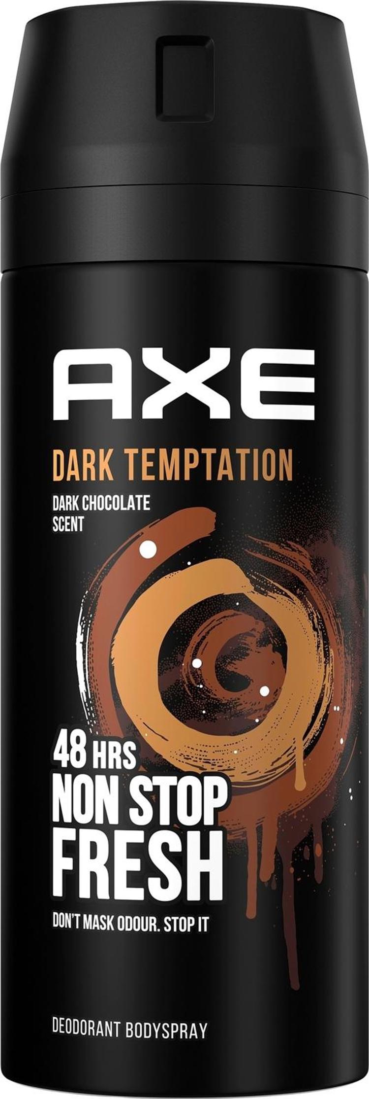 Axe Dark Temptation Deodorantti Vartalosuihke Miehille 150 ml