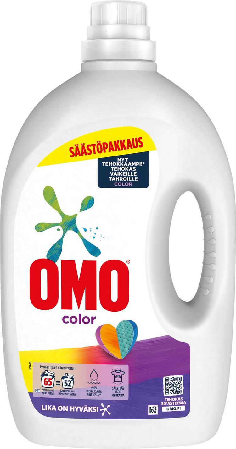 Omo Color Pyykinpesuaine Värillisille vaatteille 2600 ml 65 pesua