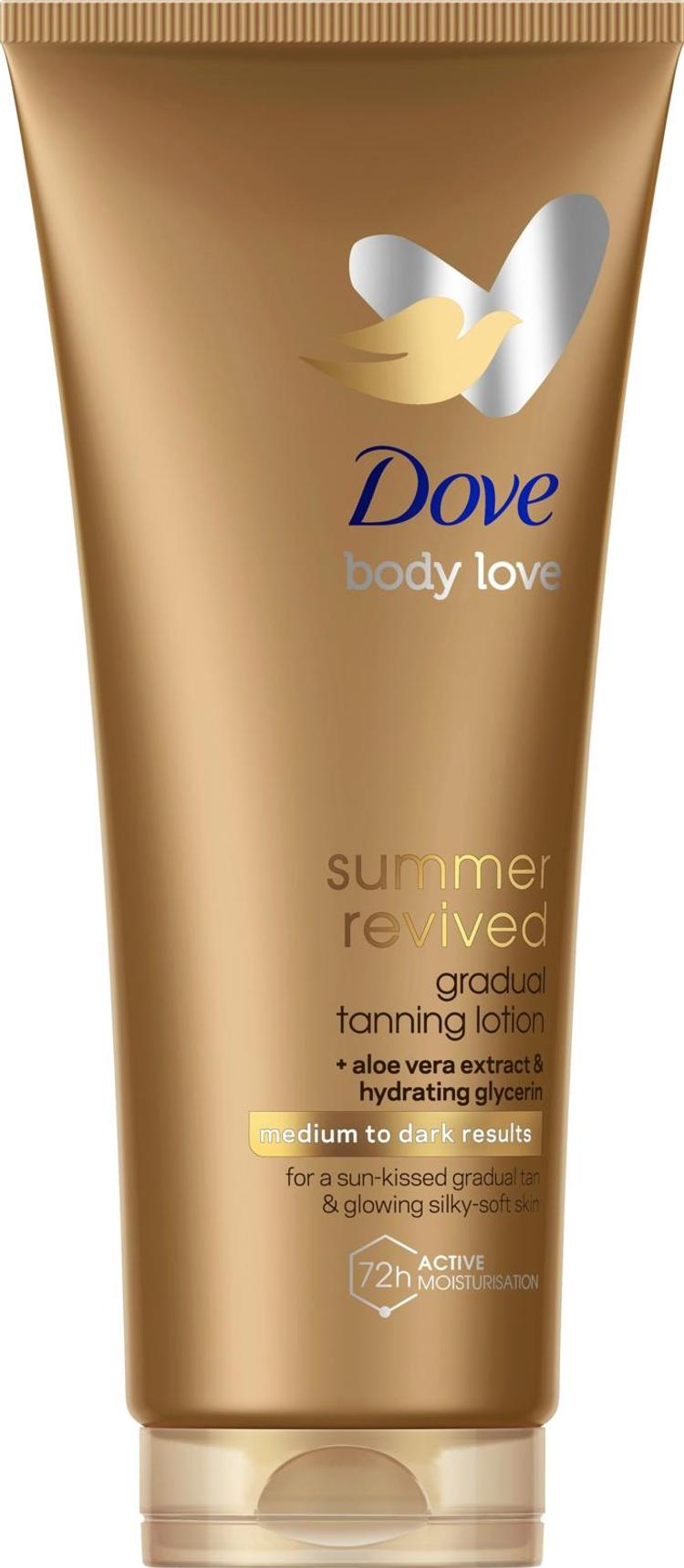 Dove Summer Revived Medium to Dark Itseruskettava  luonnollinen hehku   200 ml