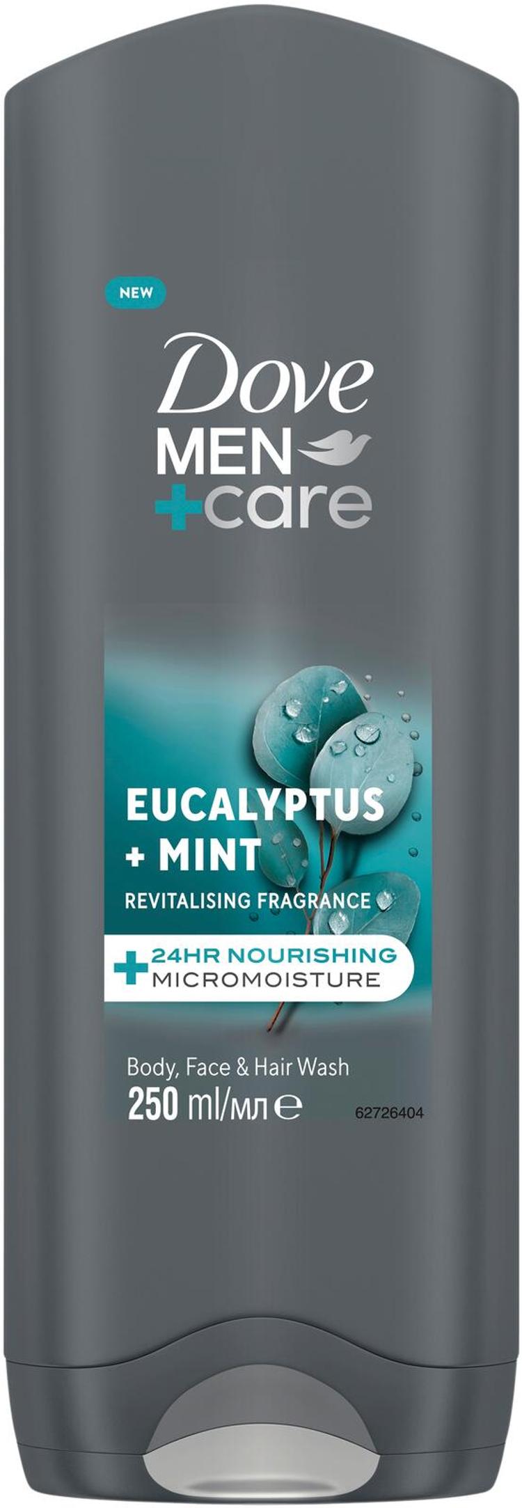 Dove Men+Care Eucalyptus + Mint Suihkusaippua ravitsee 24 tunnin ajan 250 ml