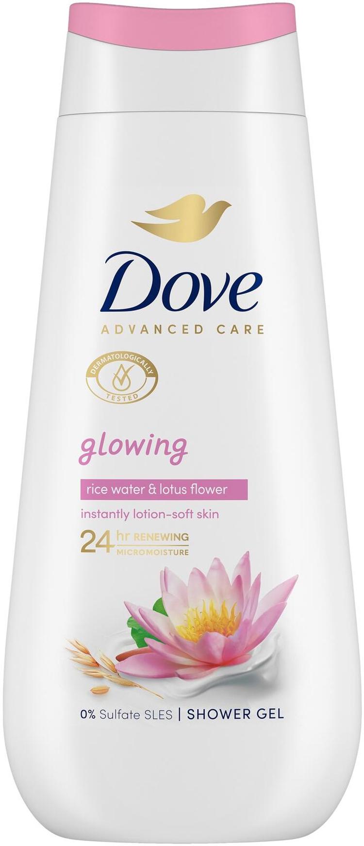 Dove Advanced Care Glowing Suihkusaippua  24hrs renewing micromoisture   225 ML