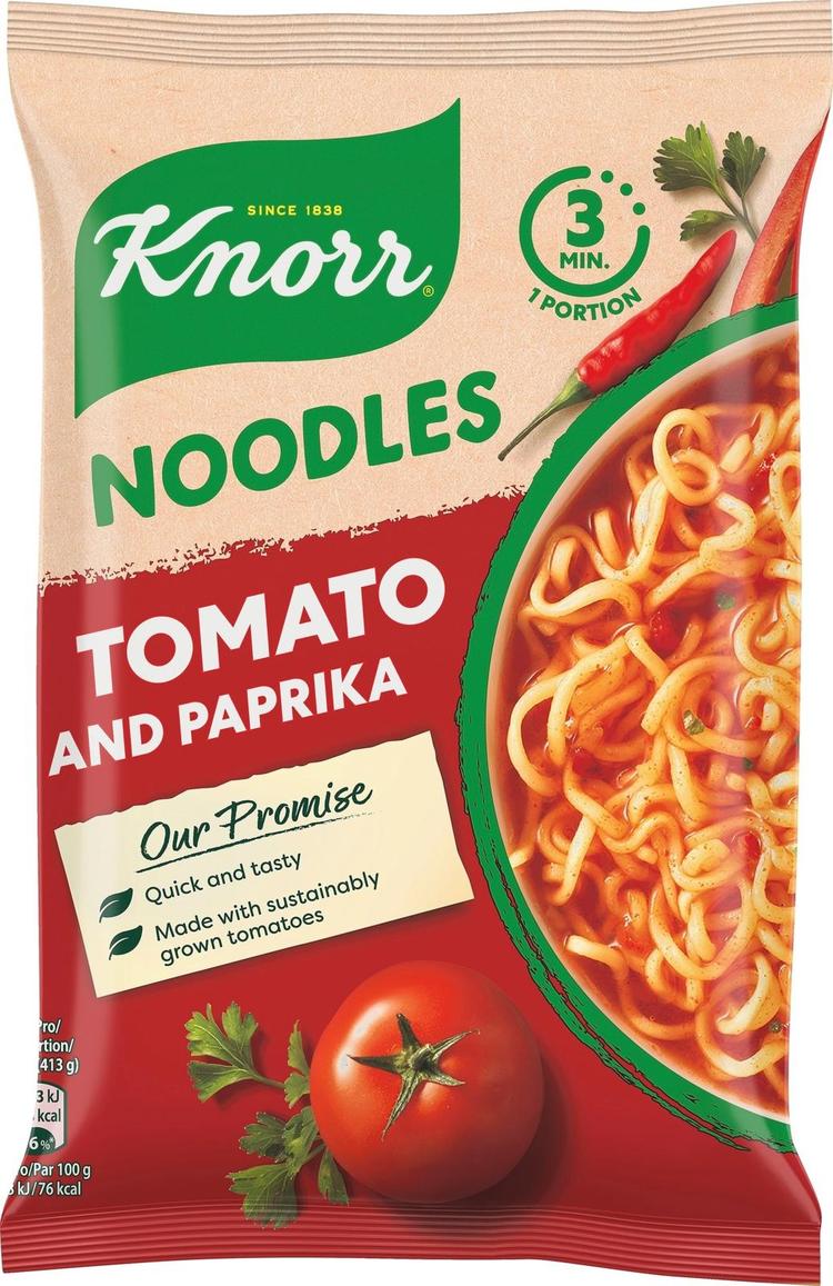 Knorr Tomaatti ja paprika Nuudelit 63 g 1 annos