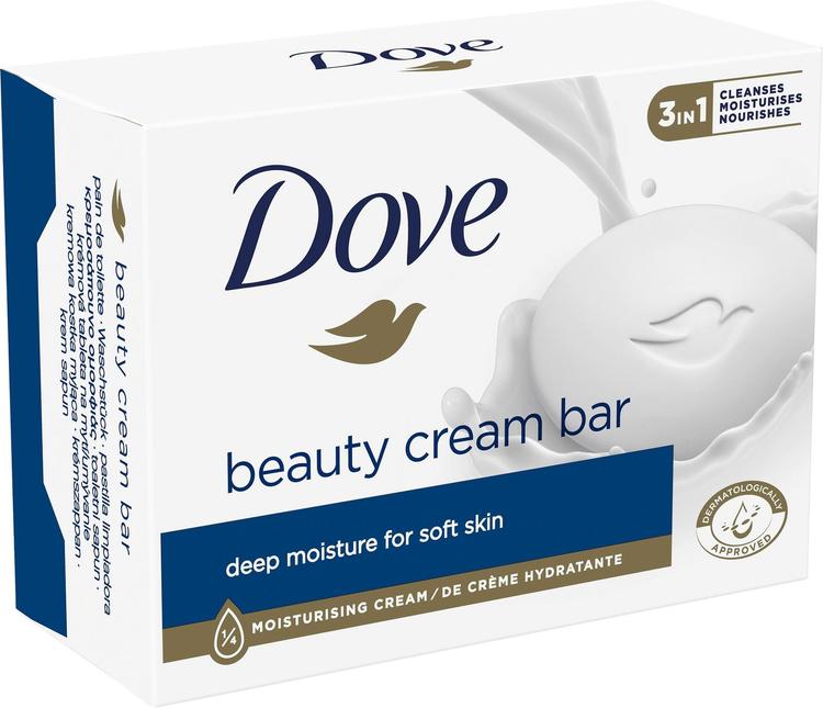 Dove Original Palasaippua sisältää 1/4 kosteusvoidetta Pehmeä ja sileä iho 1 kpl