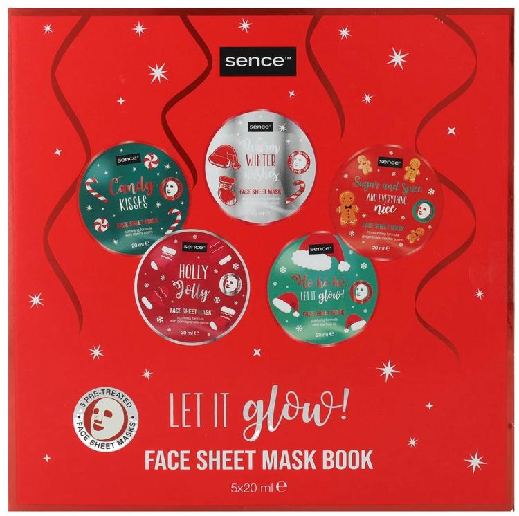 Sence Holiday Face Mask Book kasvonaamio 5x20ml