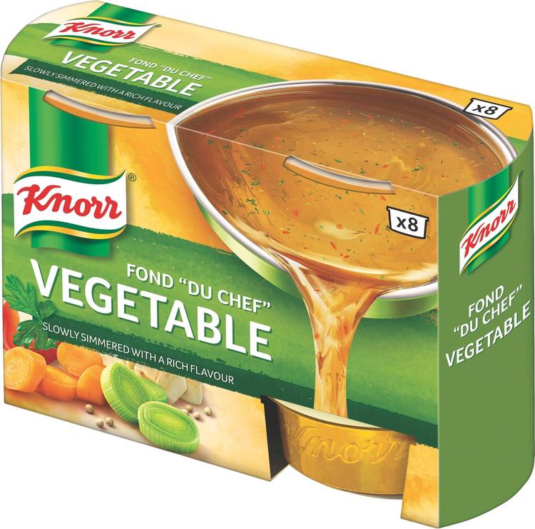 Knorr Kasvisannosfondi Fond "du Chef" Käyttövalmis 8x28g