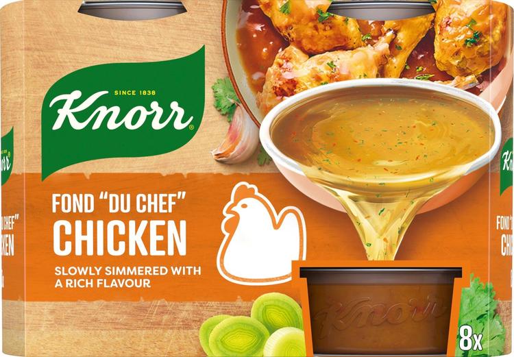 Knorr Kana-annosfondi Fond "du Chef" Käyttövalmis 8x28g