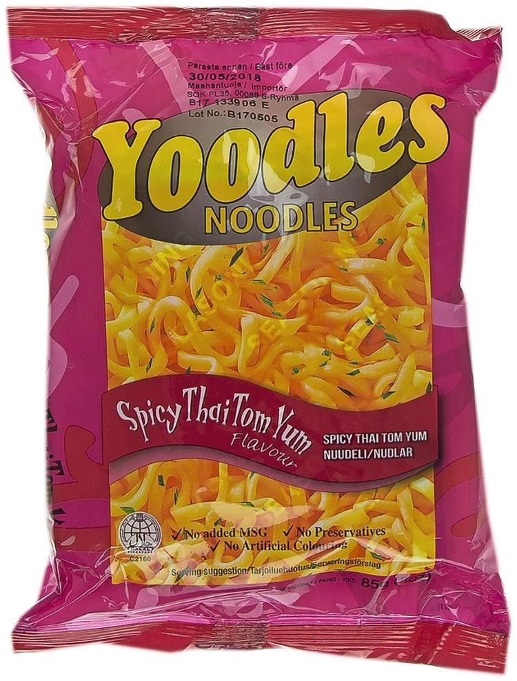 Yoodles Noodles 85g Spicy Thai Tom Yum nuudelit