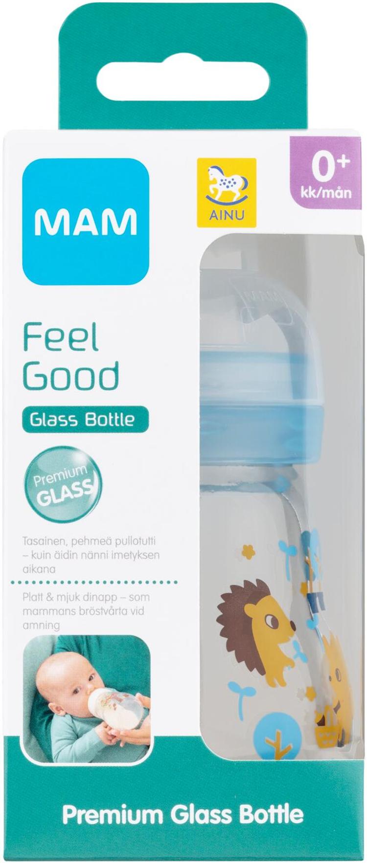 Ainu Mam Feel Good lasinen tuttipullo 170 ml