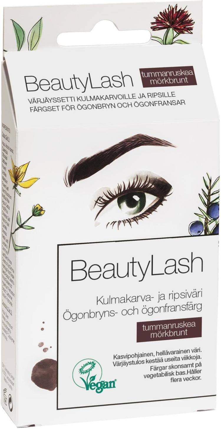 BeautyLash Kulmakarva- ja ripsiväri tummanruskea