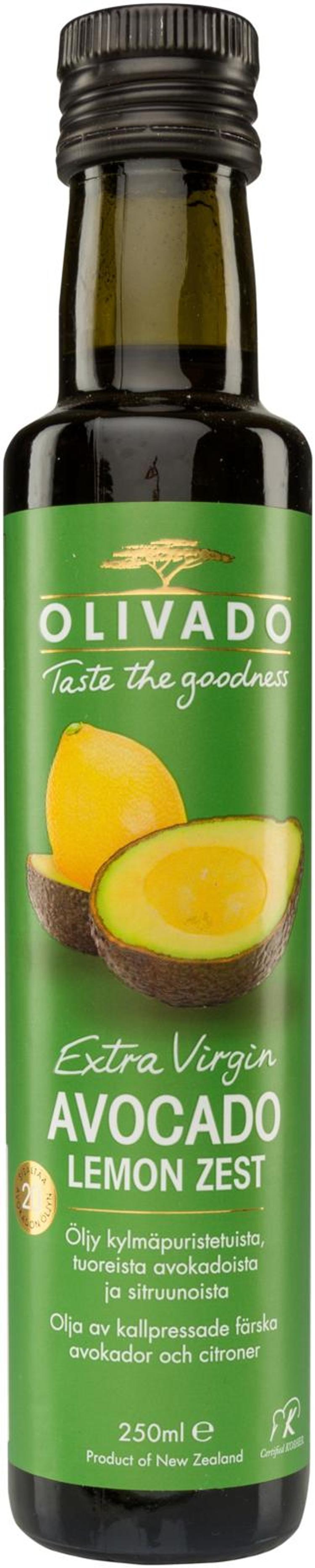 Olivado Extra Virgin Avokadoöljy Sitruuna 250ml