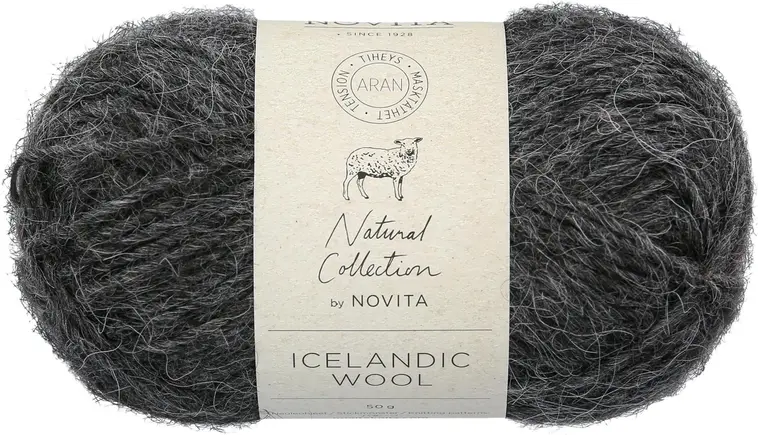 Novita Icelandic Wool 50g grafiitti 044