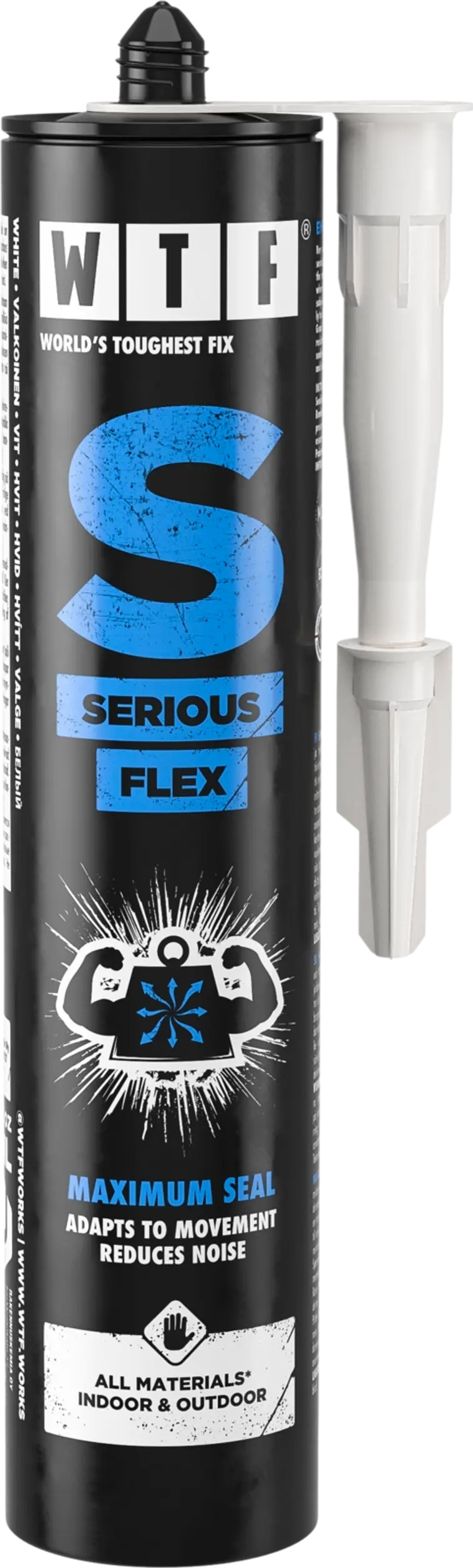 WTF Saumausmassa S Serious Flex 310ml valkoinen