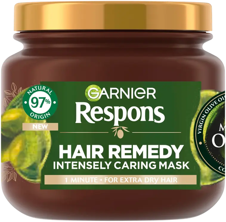 Garnier Respons Mythic Olive hiusnaamio kuiville hiuksille 340 ml