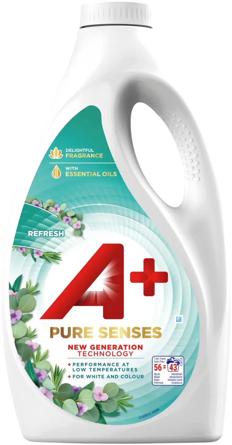 A+ Pure Senses Refresh pyykinpesuneste 2,8l