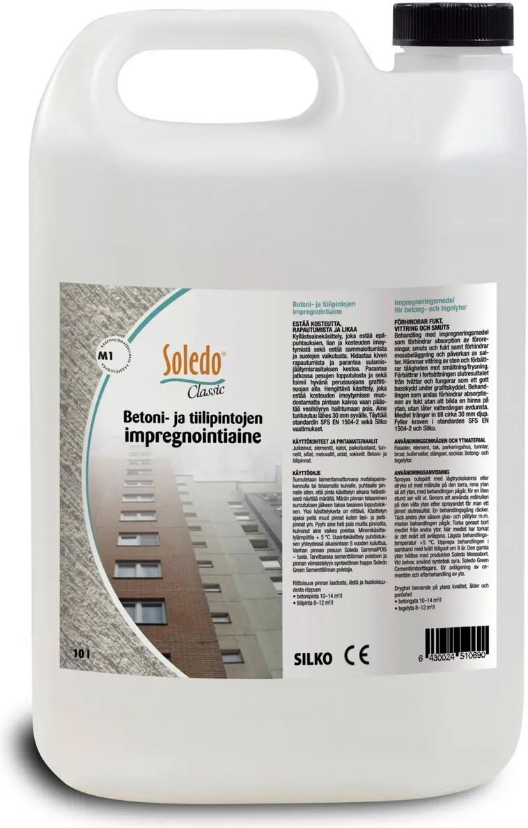 Soledo 10 l Betoni- ja tiilipintojen  impregnointiaine