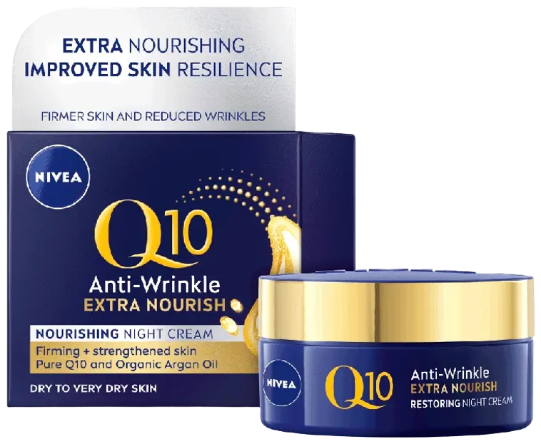 NIVEA 50ml Q10 Anti-Wrinkle Extra Nourish Night Cream -yövoide | Prisma  verkkokauppa
