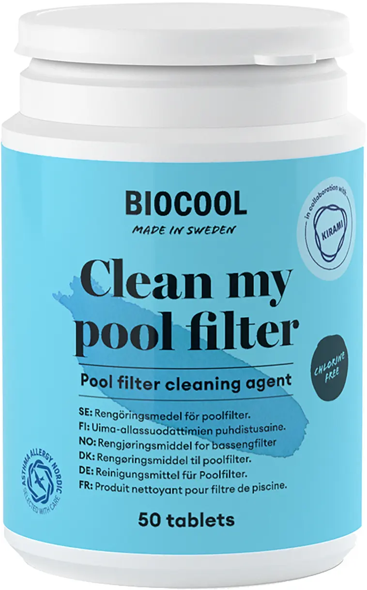 Biocool clean my poolfilter uima-altaan suodattimen puhdistusaine 50 tablettia