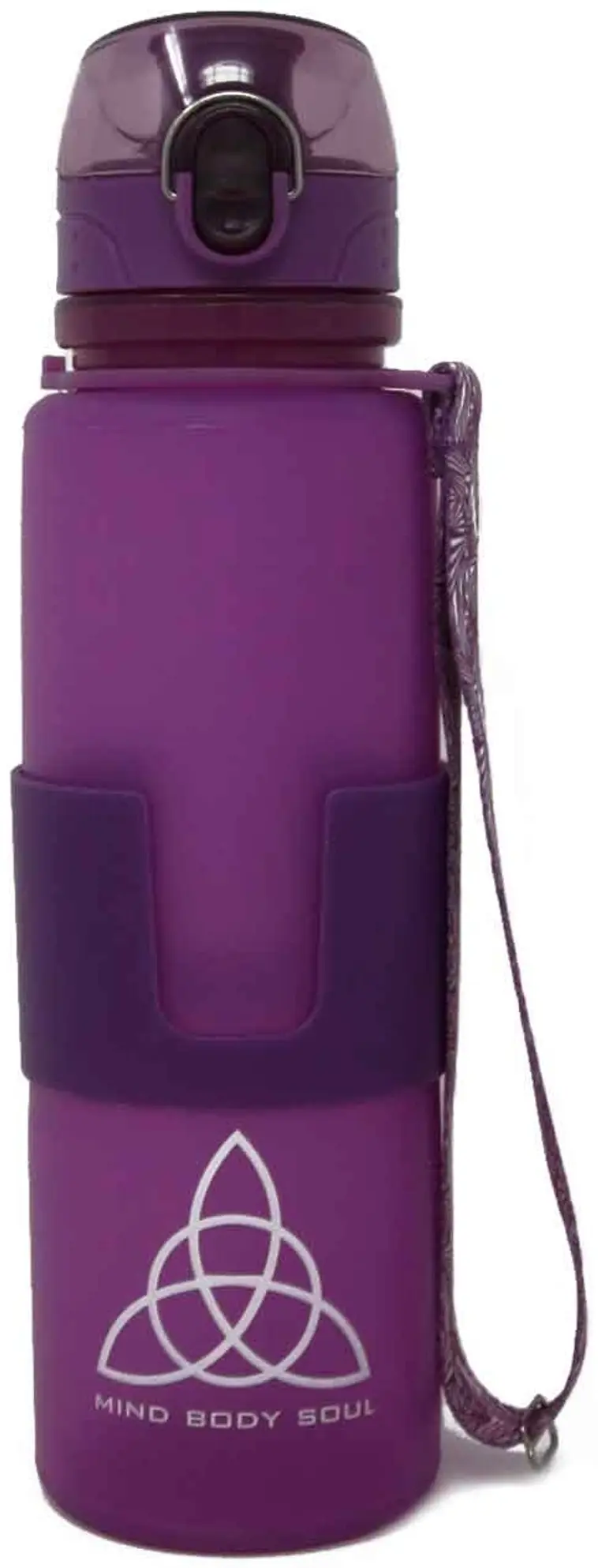 BMS juomapullo silikoni 0,65l violetti - 1