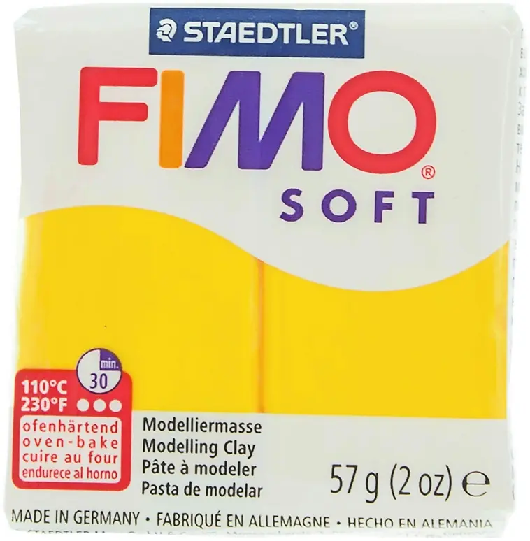 FIMO Soft muovailumassa, auringonkeltainen, 57 g