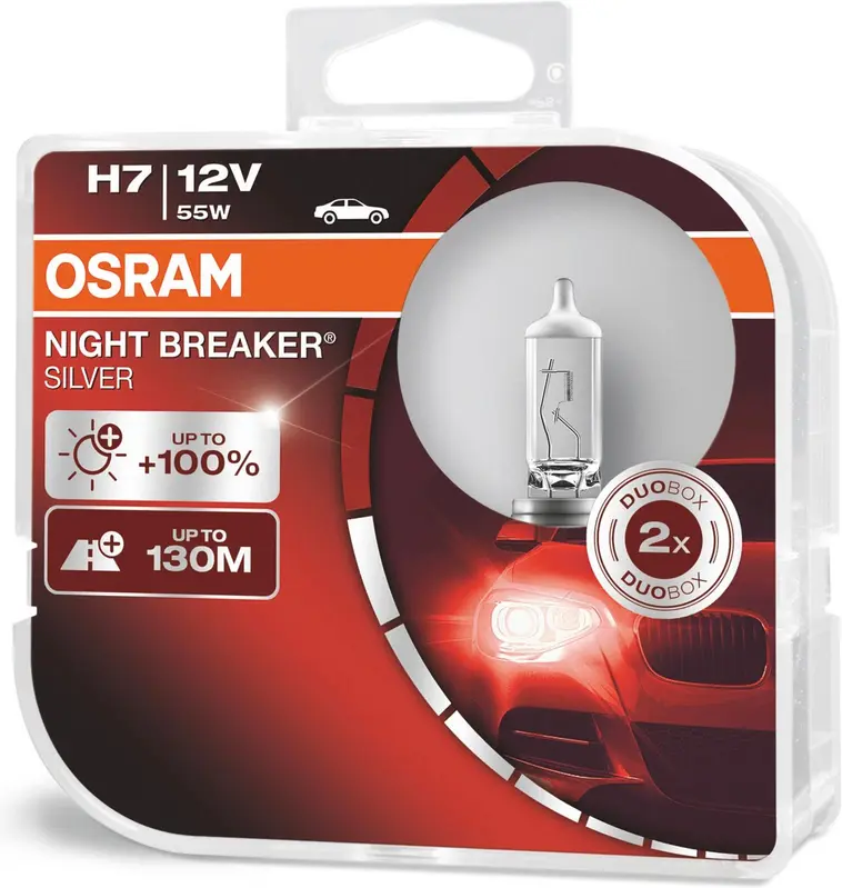 Osram Night Breaker Silver H7 polttimo 55W 12V paripakkaus