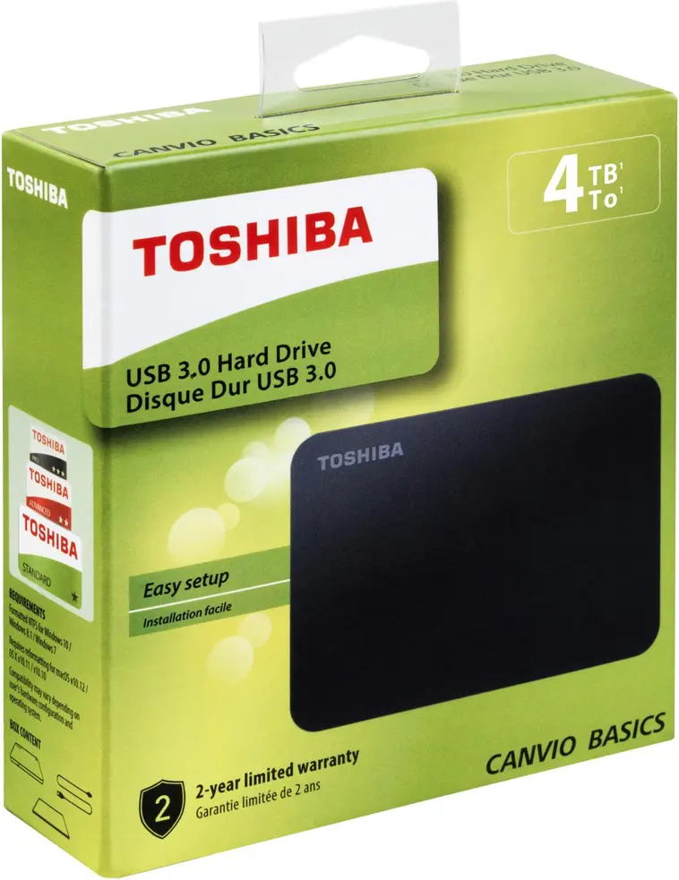 Toshiba ulkoinen kovalevy Canvio Basics 4Tt - 2