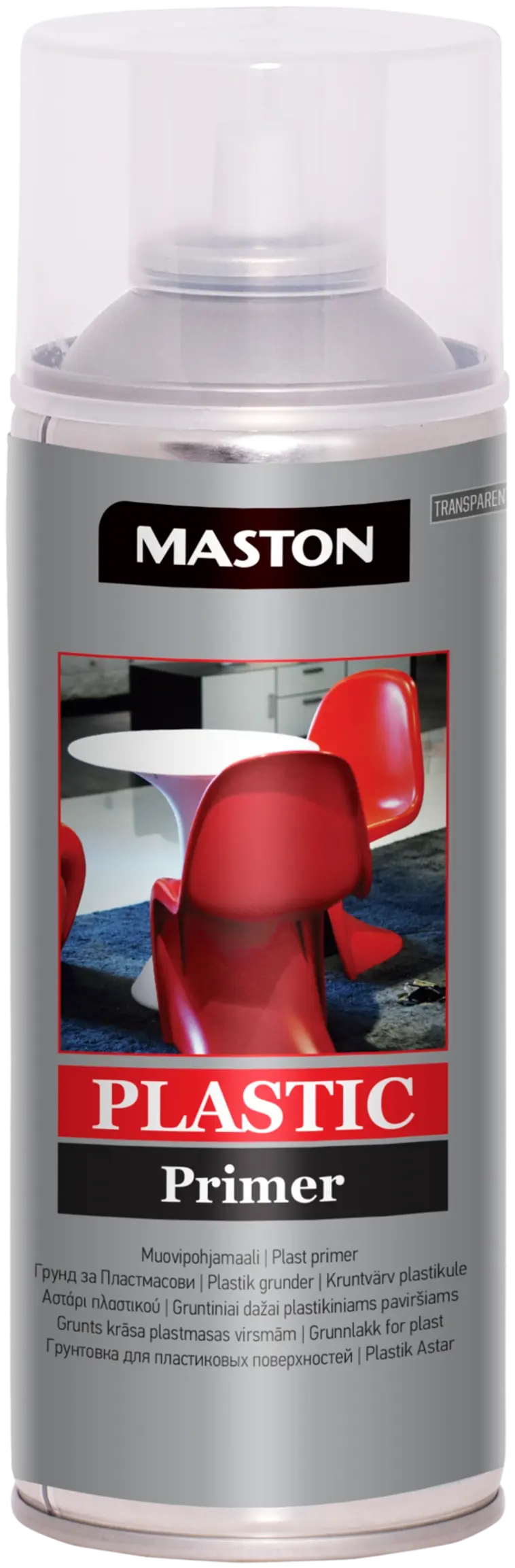 Maston Muovipohjamaali spray 400ml kirkas | Prisma verkkokauppa