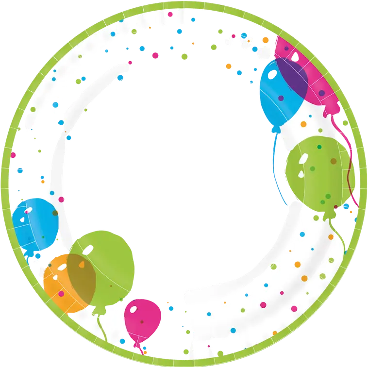 Duni Paper+ Design 10kpl 22cm Splash Balloon kartonkilautanen