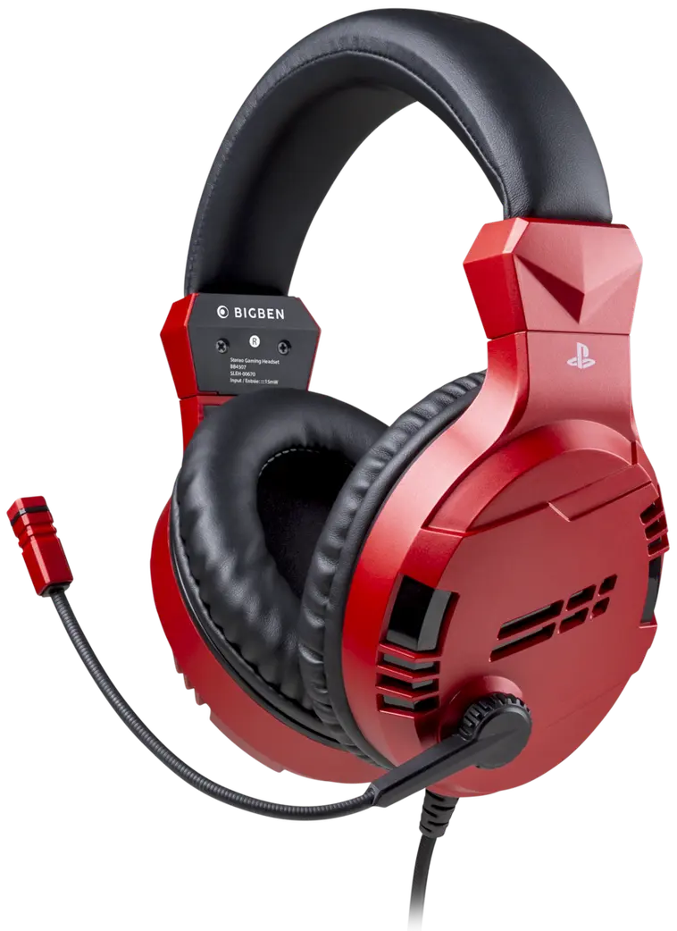 Big Ben langallinen PS4-kuuloke v3 punainen
