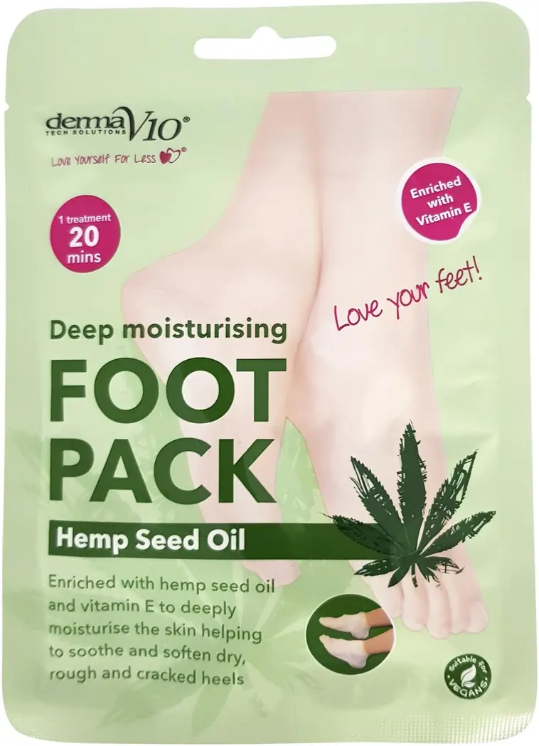 Derma V10 Jalkanaamio Hamppuöljy 45g
