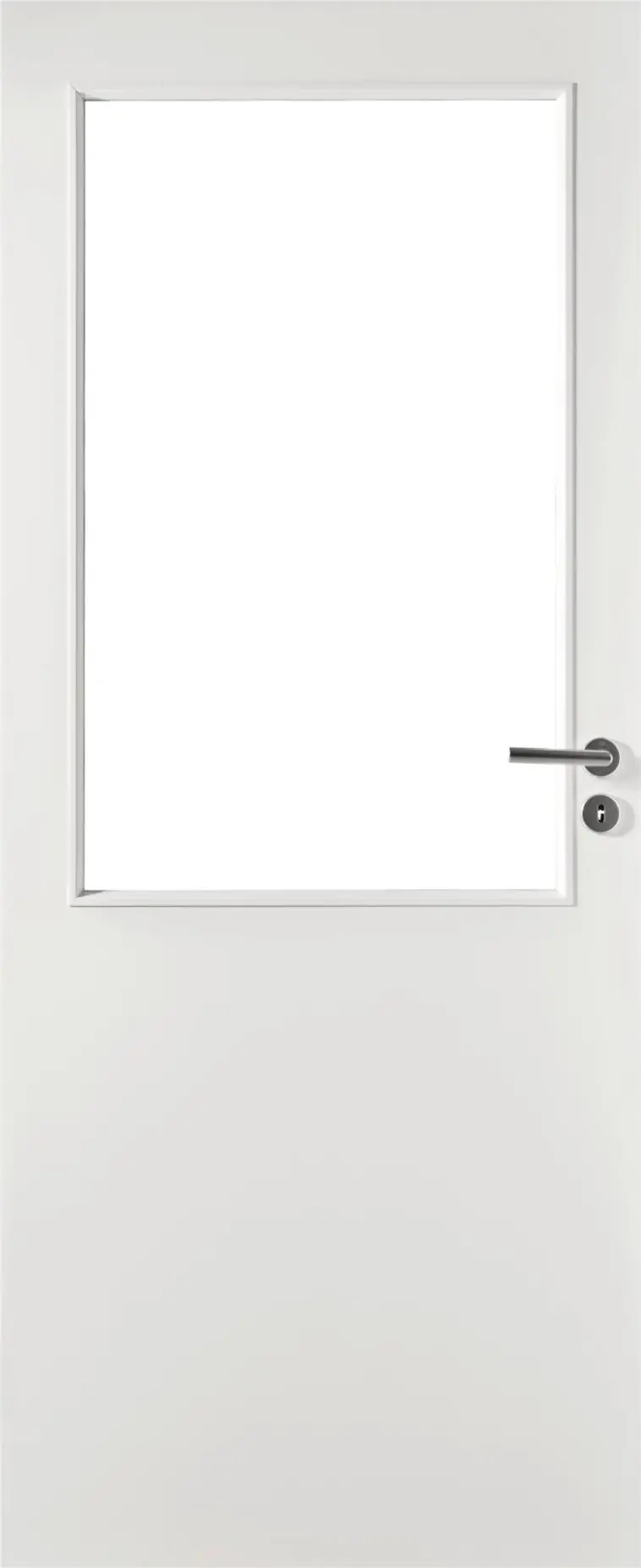 Kevytlaakaovi Easy 205/L 9x21 vasen maalattu valkoinen kirkas lasi
