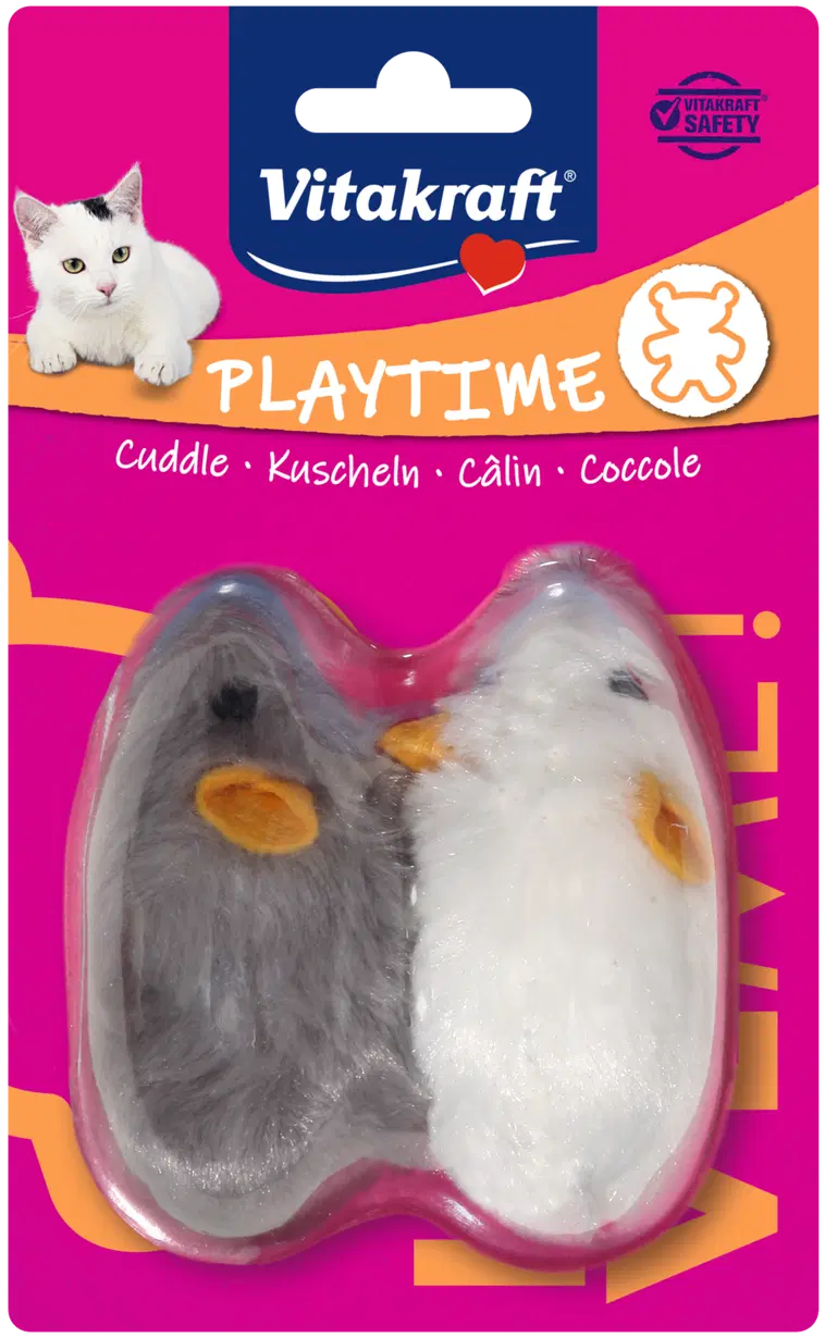 Vitakraft Vitakraft Pehmohiiret vinkuva kissan lelu 2kpl