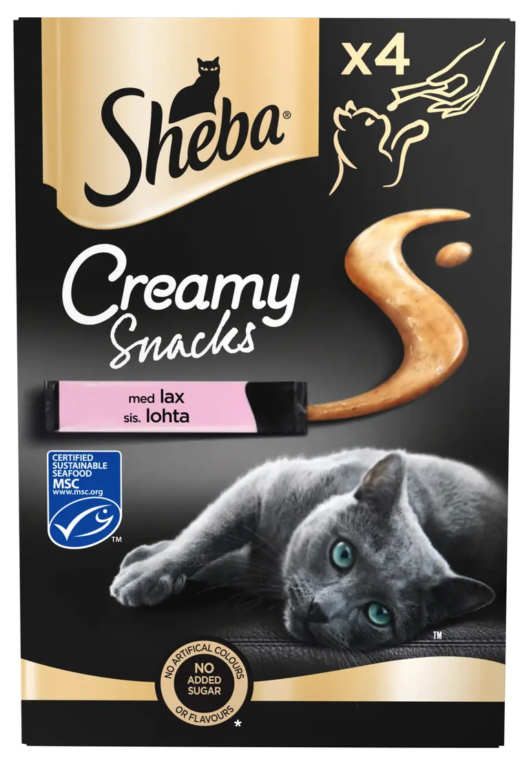 Sheba Creamy Snacks Lohi 4x12g