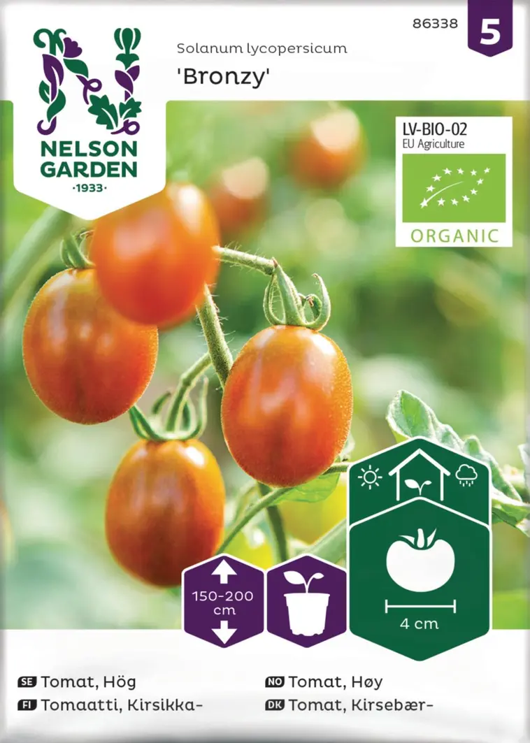 Nelson Garden Siemen  Tomaatti, Kirsikka-, Bronzy