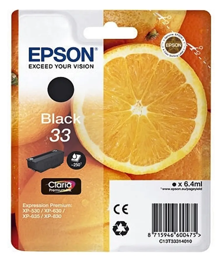 Epson 33 mustepatruuna musta