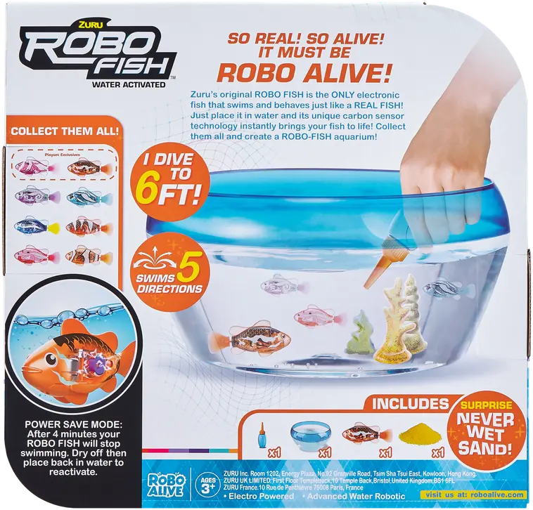RoboAlive RoboFish Playset Bowl - 3