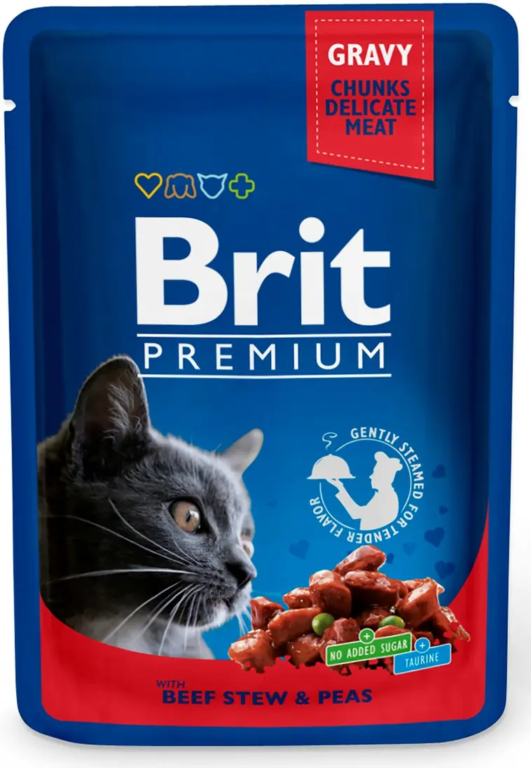 Brit Premium Cat Liha-herne kastikkeessa 100 g