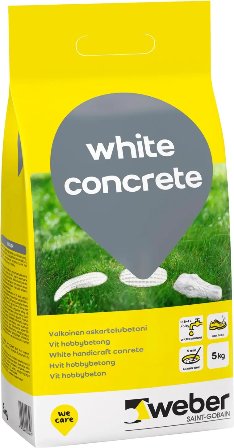 Weber white concrete Valkobetoni 5 kg