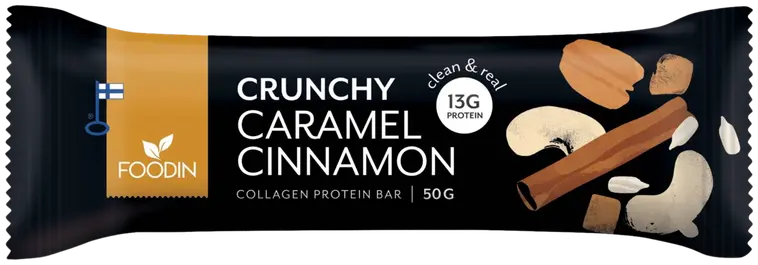Foodin Collagen protein bar Caramel Cinnamon 50g
