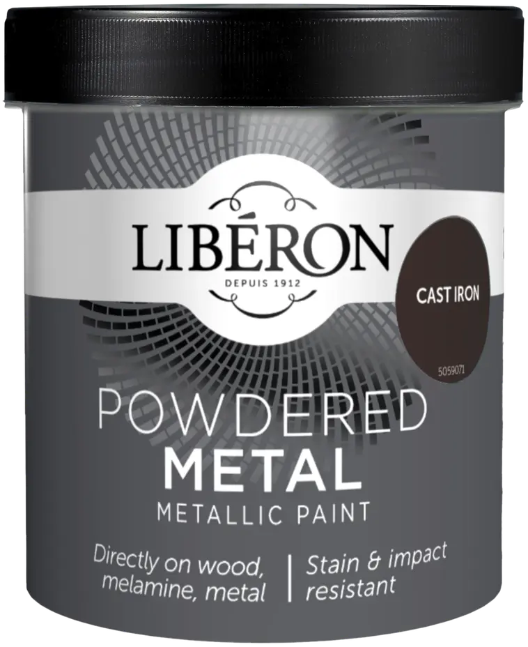 Liberon Powdered Metalliefektimaali 500ml Cast Iron matt